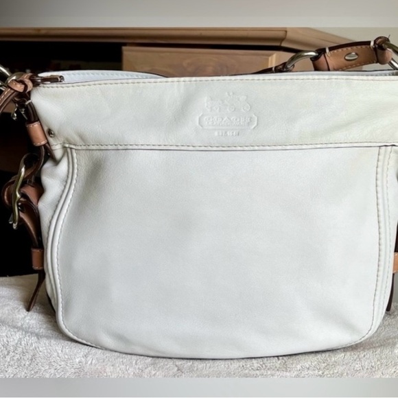 Coach Handbags - Coach ZOE White Leather Women's Bag